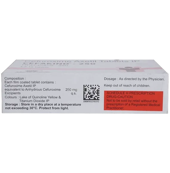 cefakind 250mg tablet 10's